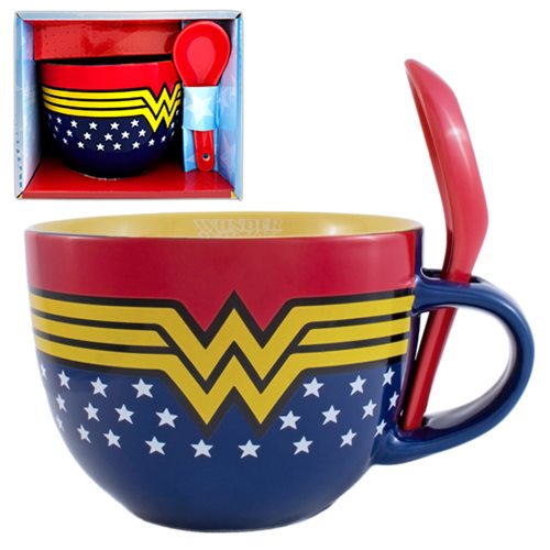 Wonder Woman Soup Mug with Spoon